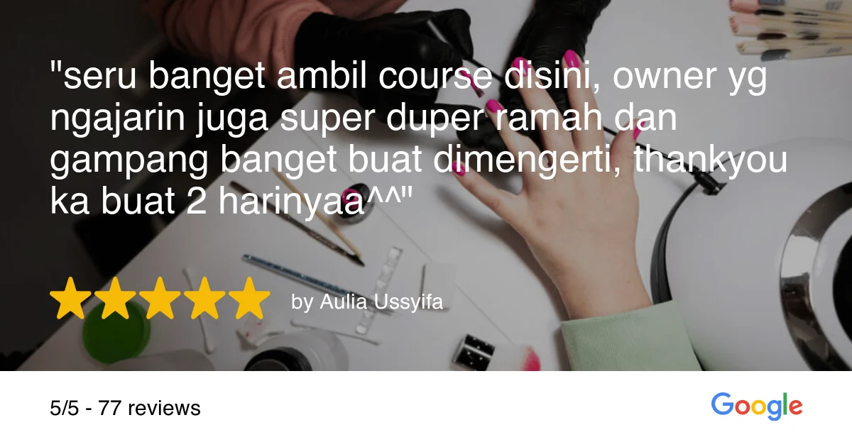 testimoni kursus nail art fetabeauty - aulia