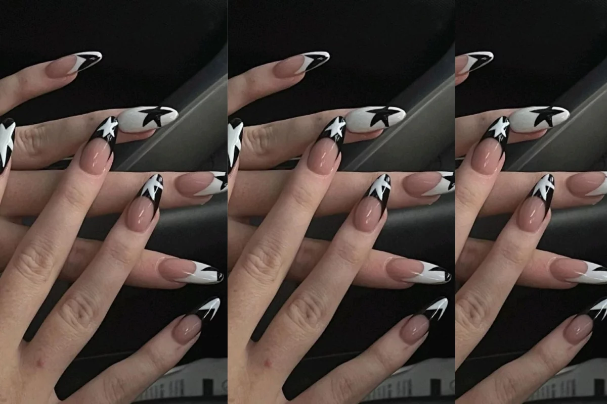 Y2K Nails Designs geometris