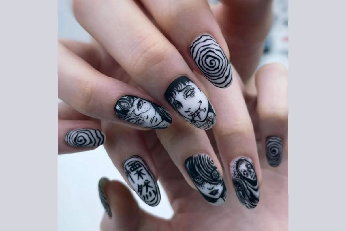 Nail art karakter anime