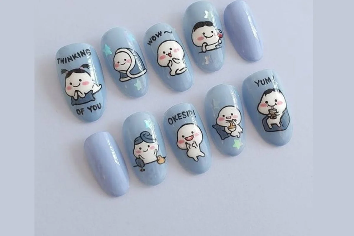 Nail Art Karakter Lucu