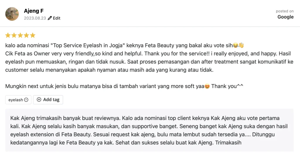 rekomendasi salon eyelash extension
