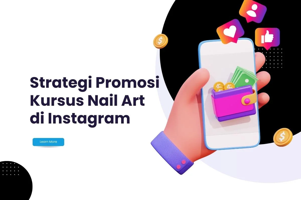 promosi kursus nail art di Instagram