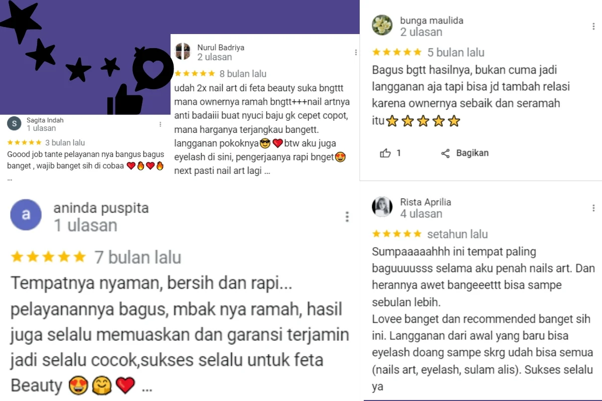 testimoni portofolio nail art 