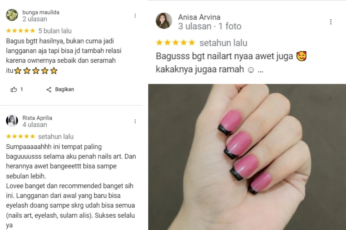 testimoni portofolio nail art
