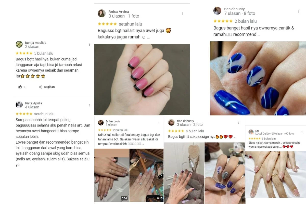 testimoni portofolio nail art