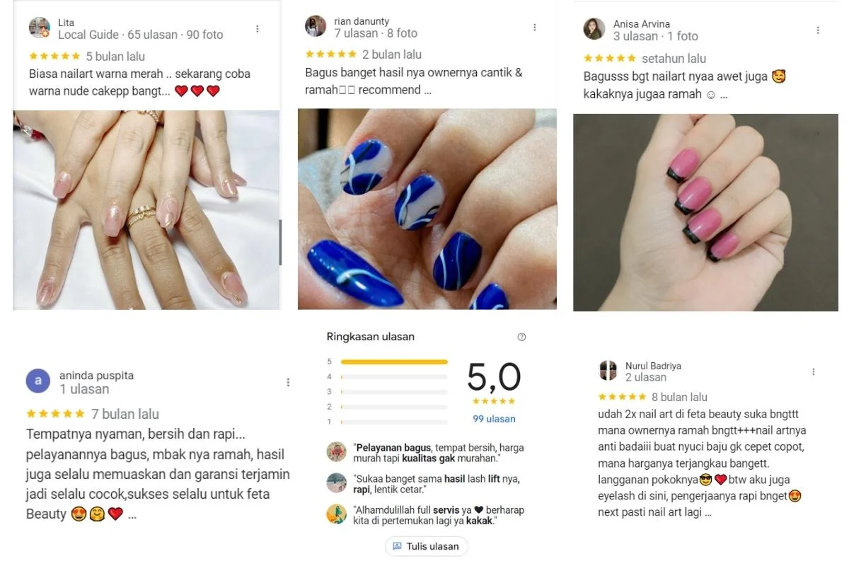 testimoni portofolio nail art