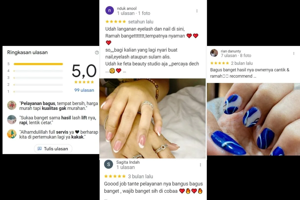 testimoni portofolio nail art