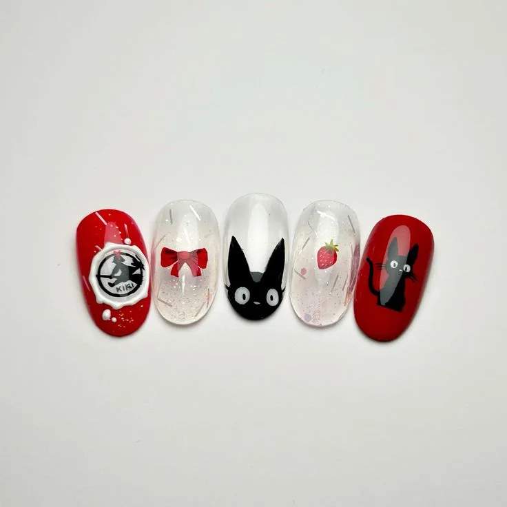 nail art shio kucing