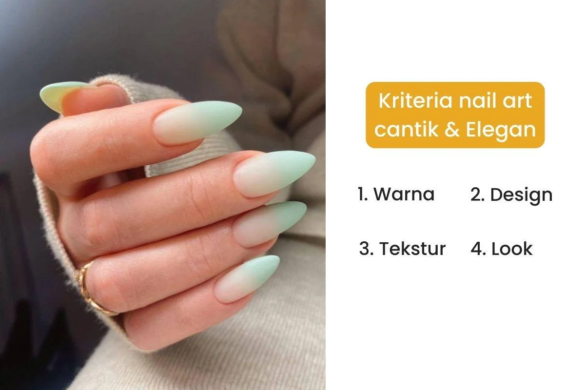 Gaya Nail Art Cantik Elegan