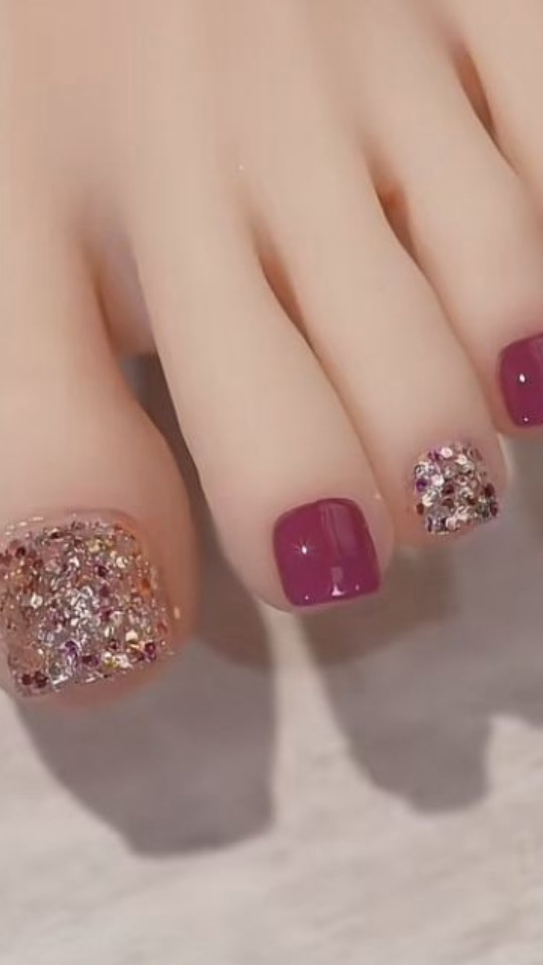Nail Art Kaki glitter