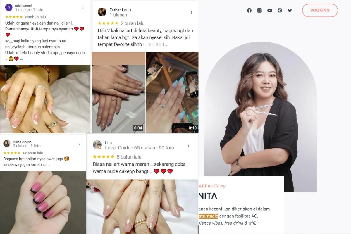 teknik fotografi nail art abstrak
