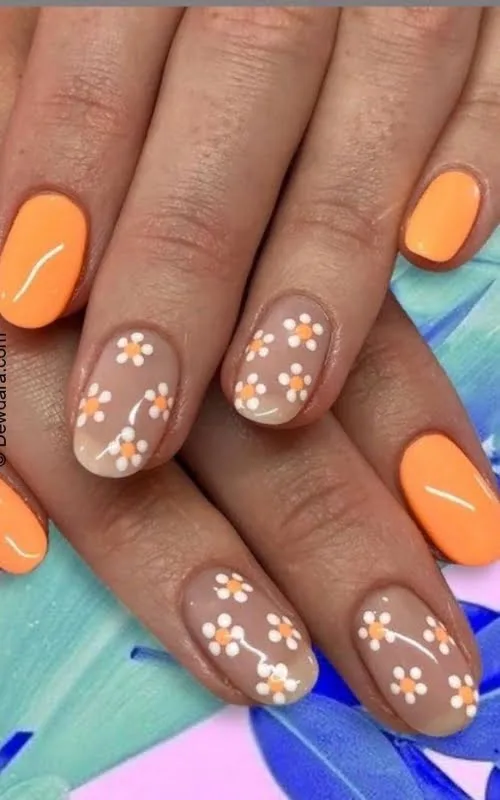 Nail Art Kulit Sawo Matang Floral