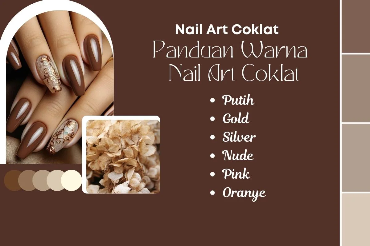 panduan warna untuk nail art cokelat