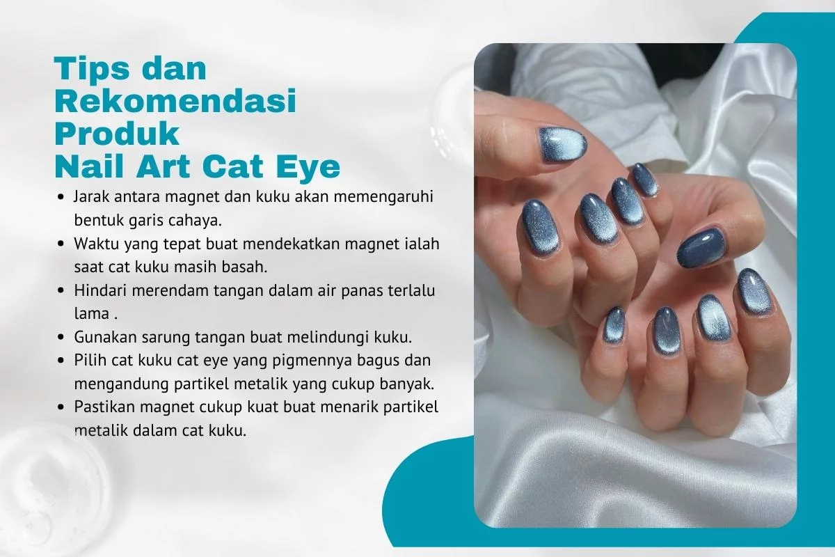 tips dan rekomendasi nail art cat eye