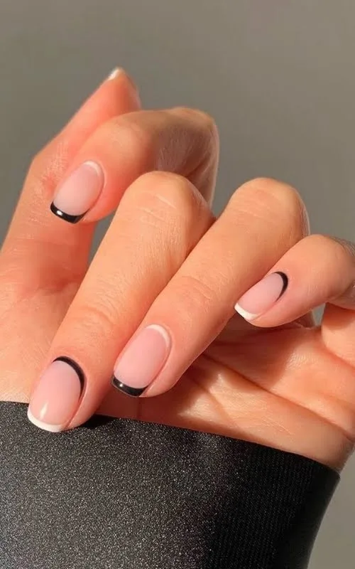 french nail kuku pendek