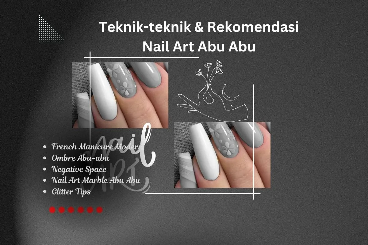 teknik nail art abu abu