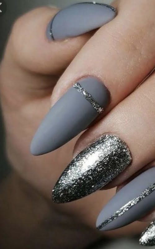 nail art abu abu glitter