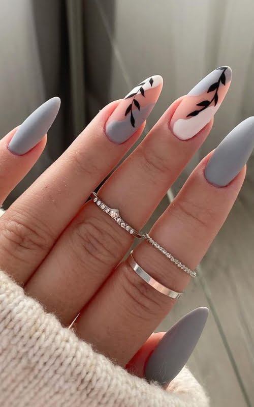 nail art abu abu negative space