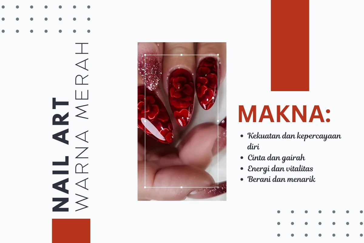 Makna Nail art warna merah